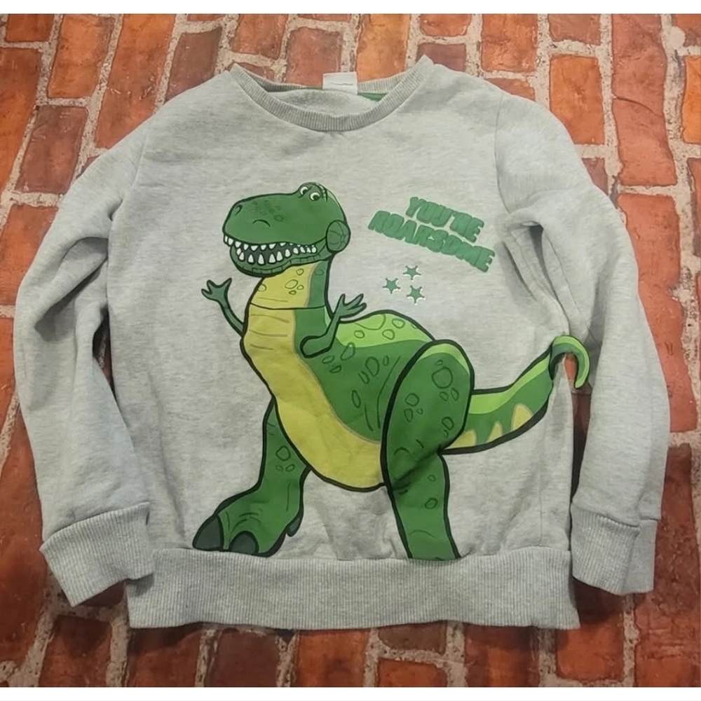 Next Direct Boys Toy Story Rex Sweatshirt Sz 6/7 Runs Like 5/6 5 6